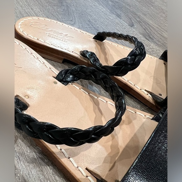 Brand New Size EU 37 US 6.5 Caruso Sandali Arabella Made in Italy Black Sandals - Picture 5 of 11